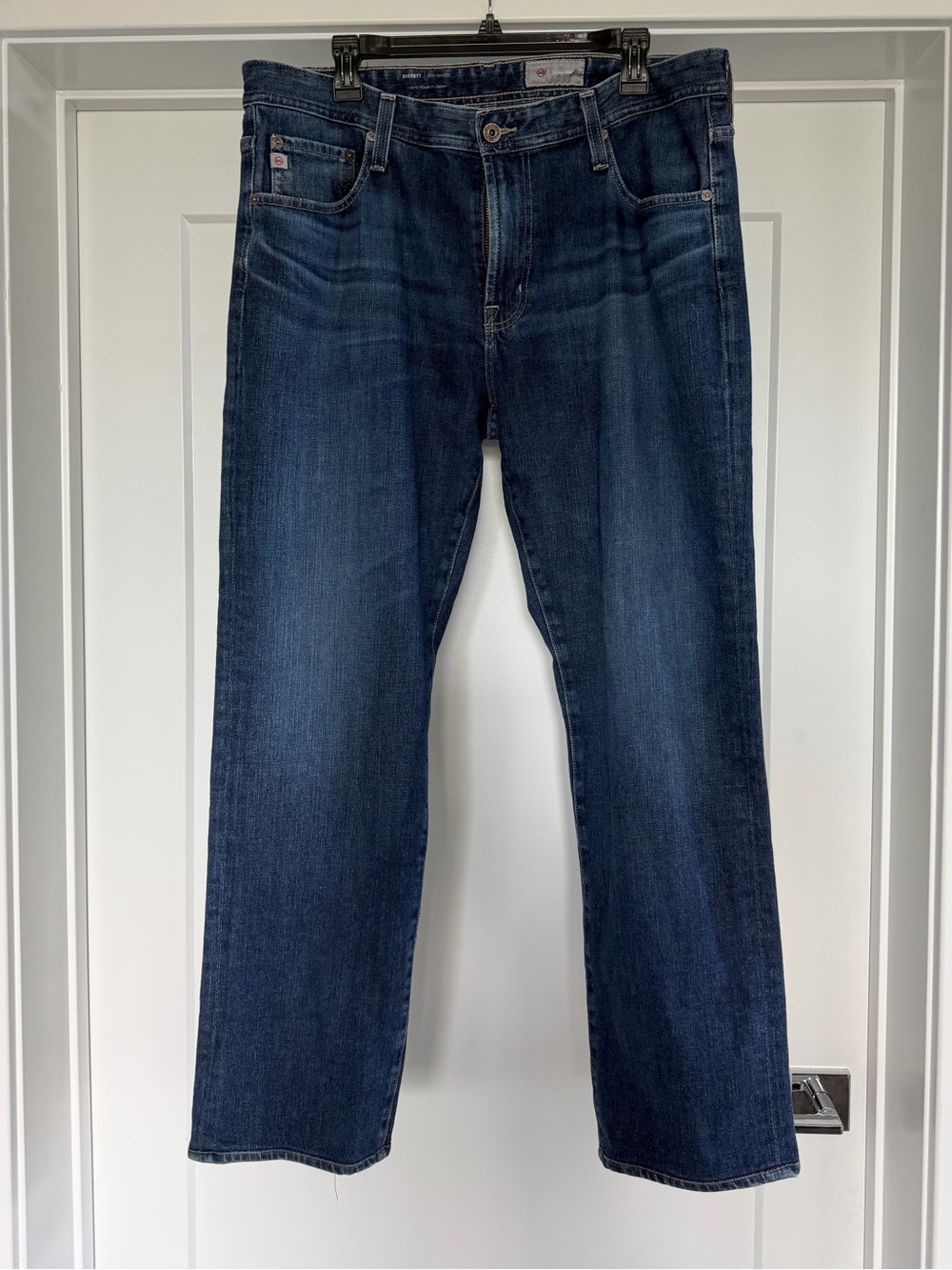 AG Men's Everett Slim Straight Dark Blue Jeans